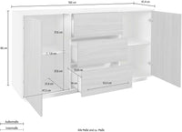 Credenza design moderno mobile soggiorno 160cm buffet Carat Report