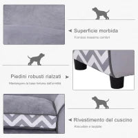Divano Poltrona Lounge Cani Animali Domestici Portata 15kg 73.5×41×33cm
