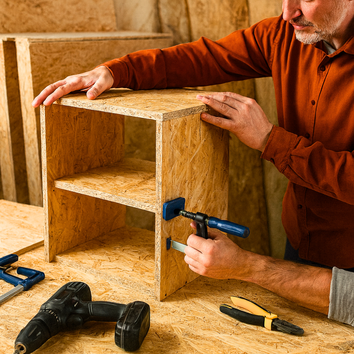 Pannello osb fibra legno truciolato spessore 9 mm multistrato 125 x 125 cm