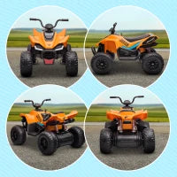 Quad per Bambini 3-8 Anni con Licenza McLaren e Fari LED, 107x71x73.5 cm, Nero e Arancione