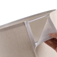 Lampada da Terra con Treppiede e Paralume in Lino Beige per Soggiorno, Compatibilità Lampadine E27, Ф45 x 152cm