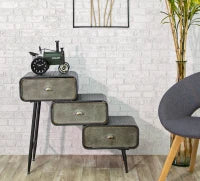 Mobiletto 3 Cassetti Iron School Cm 86X29.5X71