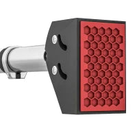 Sbarra per Trazioni a Larghezza Regolabile con Impugnature Antiscivolo, 75-92x10x7 cm, Rosso e Nero