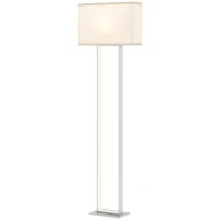 Lampada da Terra da 150 cm con 3 Modalità, Luminosità Regolabile e Interruttore a Pedale, Bianco