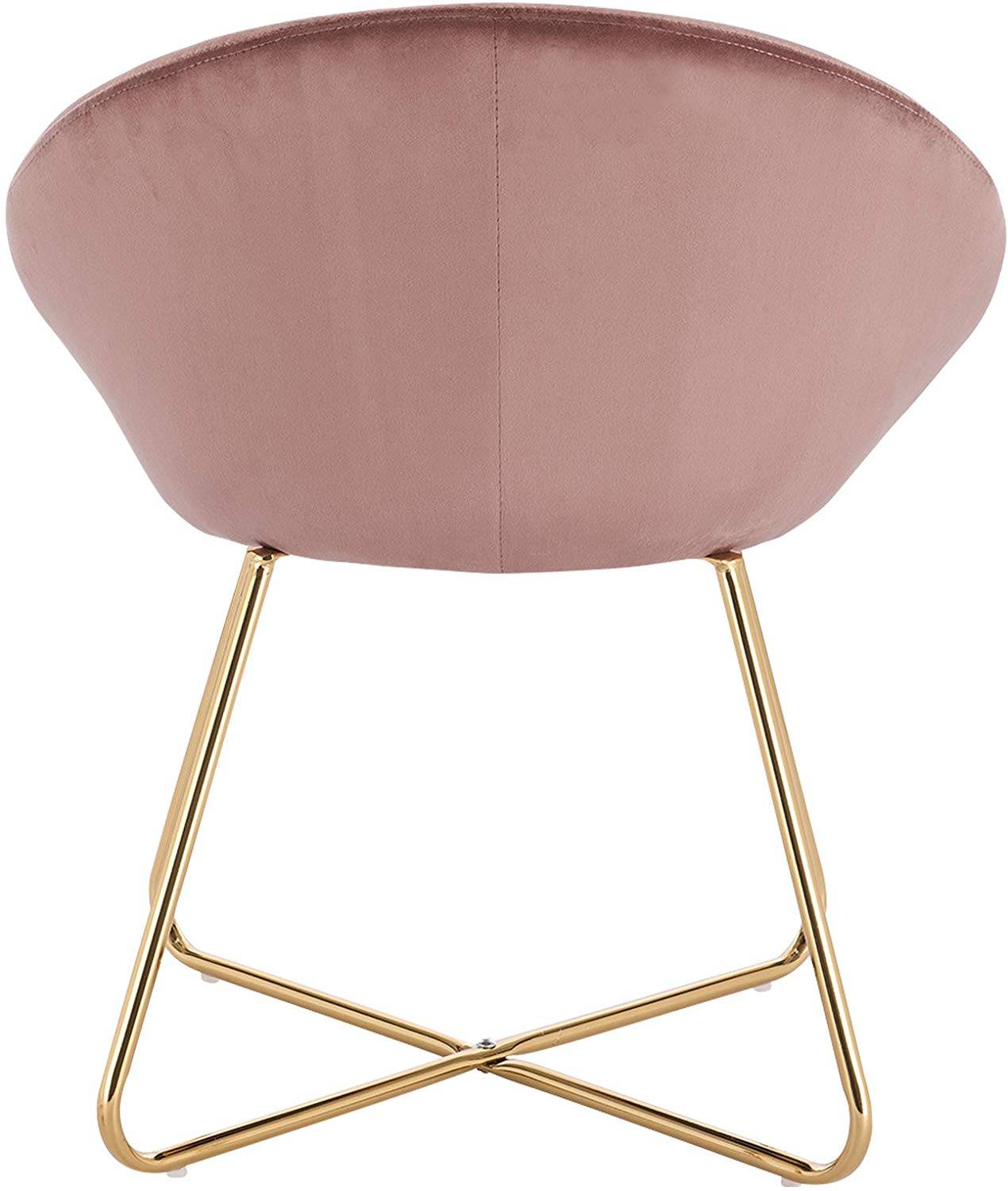 Set di 2 sedie da cucina in velluto e gambe in metallo rosa 19_0000304