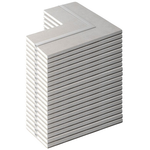 Semilavorato cartongesso fibra alluminio luce led angolo 14,5x29x29 cm 20 pezzi