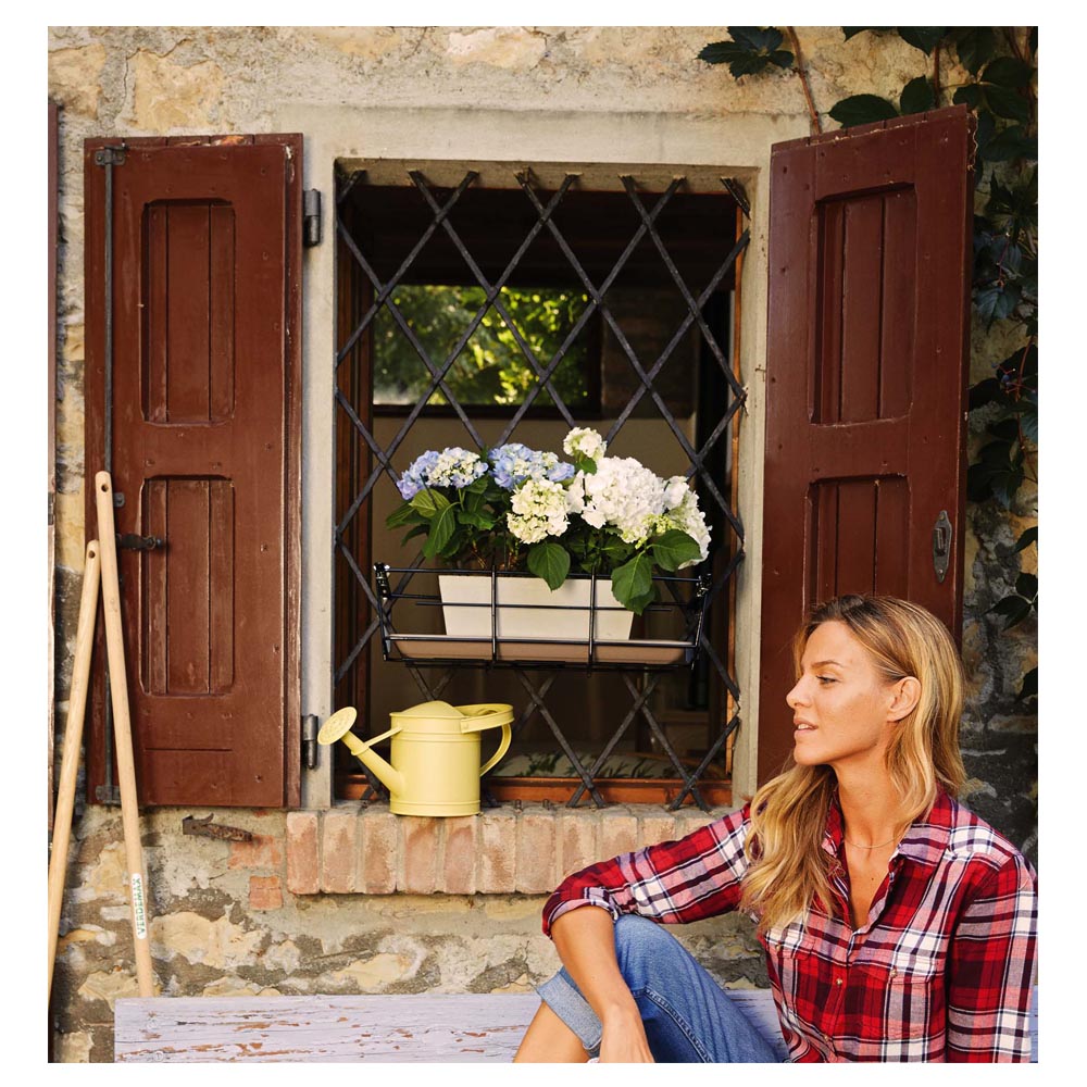 Multipack 5 pezzi fioriera da balcone regolabile portapiante da balcone balconiera city 50