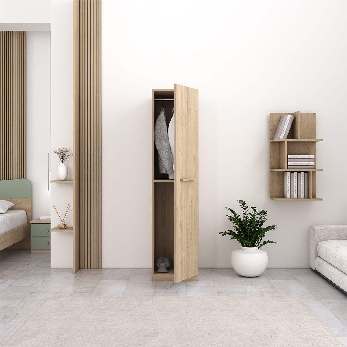 Armadio 1 anta L45 x P52 x H186