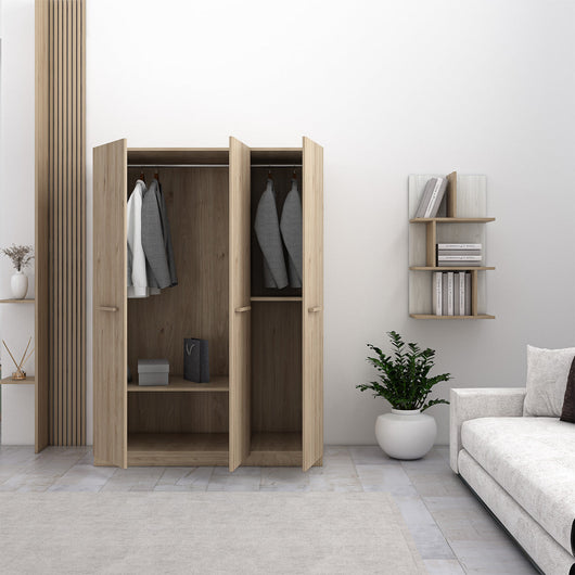 Armadio 3 ante L.135 P.52 H.186 per camera cameretta lavanderia soggiorno cucina