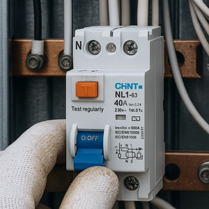 Interruttore differenziale bipolare puro tipo ac 30ma chint serie nl1-63 *** ampere 40 ampere, confezione 1