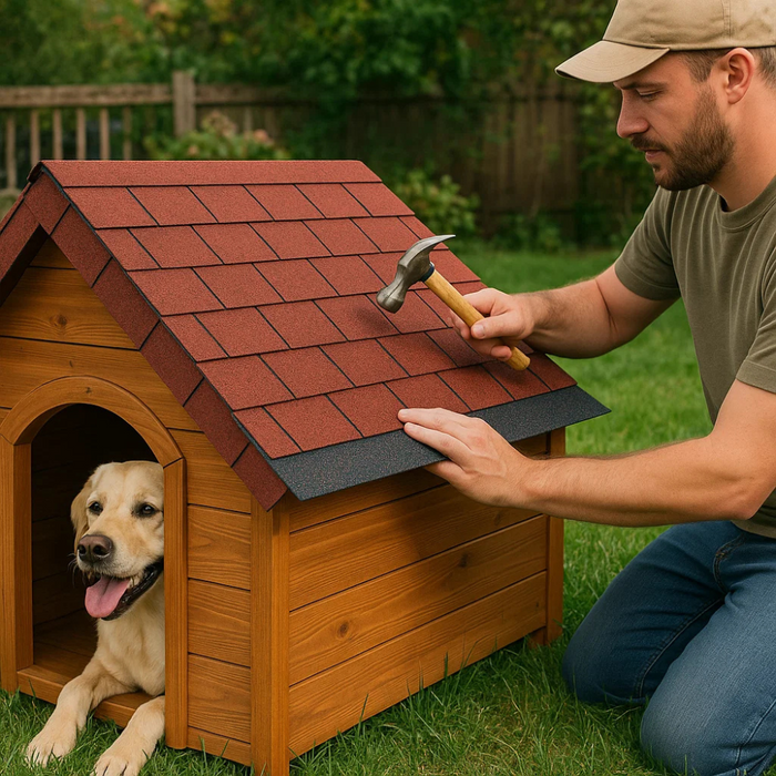 Guaina tegolata cucciasciutta impermeabilizzazione cuccia rosso mattone 3 mq