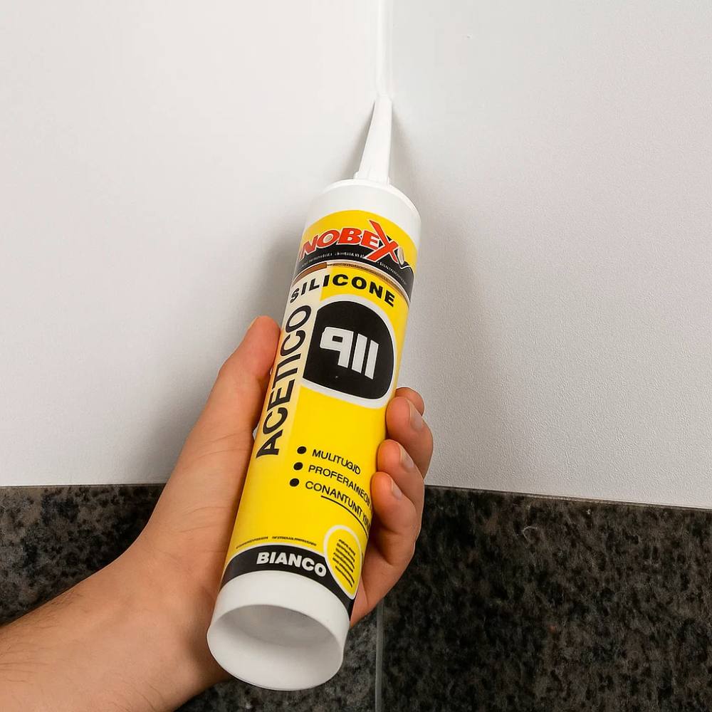 Sigillante siliconico acetico nobex antimuffa per superfici lisce *** colore trasparente, confezione 1