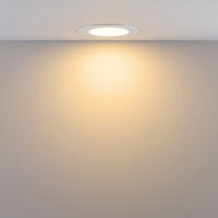 Faretto LED incasso pannello tondo slim DMX RGB multicolore luce calda 24V impermeabile cromoterapia box doccia bagno 12W foro 125mm