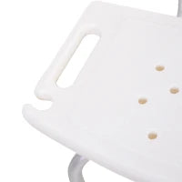 Sedile da doccia con schienale Ausilio da vasca, Sedia Doccia Altezza Regolabile 8 Posizioni Antiscivolo