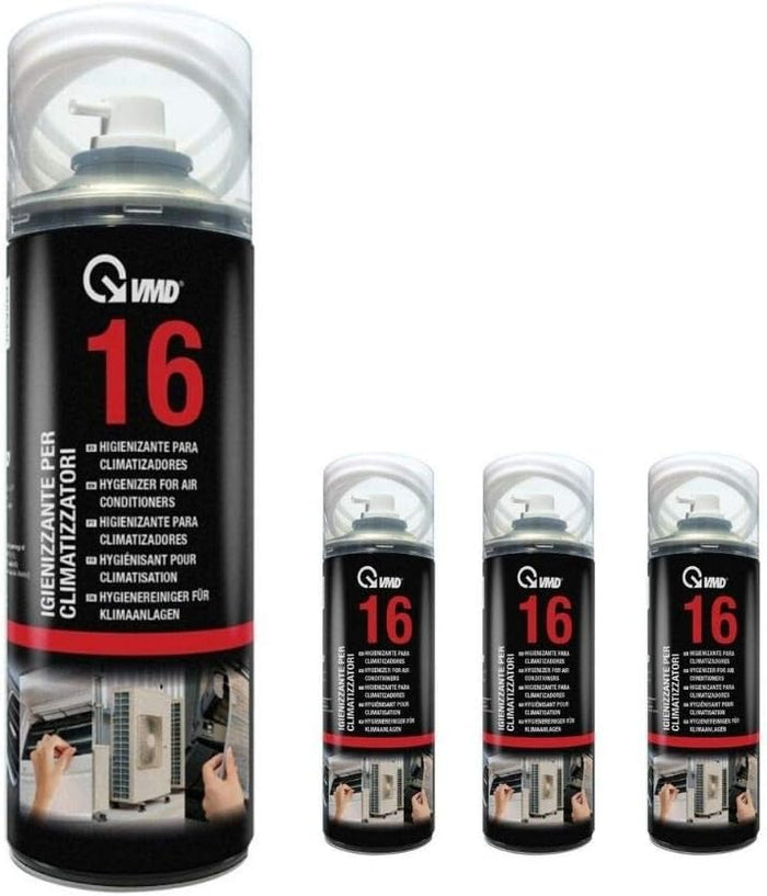 Vmd kit 4 pezzi spray igienizzante schiumogeno per climatizzatori aria