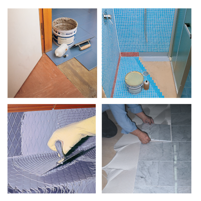 Adesivo bianco epossi-poliuretanico bicomponente keralastic t mapei 5kg ceramica