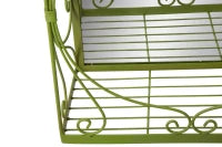 Porta Vasi Metallo con Specchio Da Appendere Cm 35X18X66