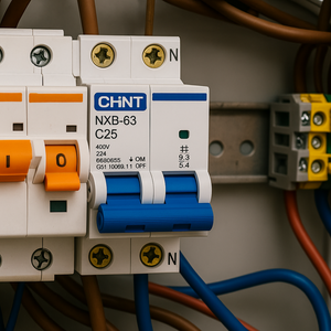 Chint 296751 interruttore magnetotermico serie nxb-63s c25 1p+n 4,5ka