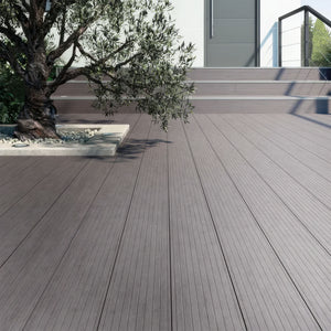 Kaido - Set di 5 Doghe Pavimento da Esterno 150x75 cm per Giardino Patio Terrazza in WPC Nero