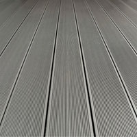 Kaido - Set di 5 Doghe Pavimento da Esterno 150x75 cm per Giardino Patio Terrazza in WPC Nero