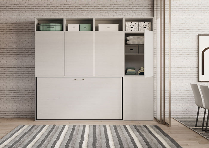 Letto Kando singolo Bianco Frassino composizione B