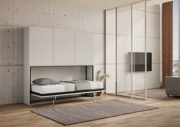 Letto Kando singolo Bianco Frassino composizione D