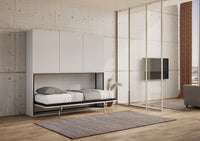 Letto Kando singolo Bianco Frassino composizione D con materasso