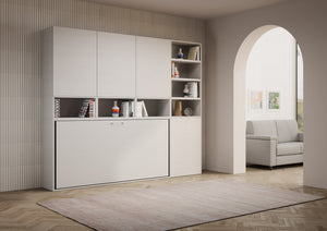 Letto Kando singolo Bianco Frassino composizione E