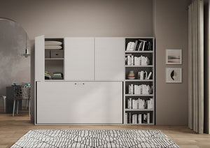 Letto Kando singolo Bianco Frassino composizione G con materasso