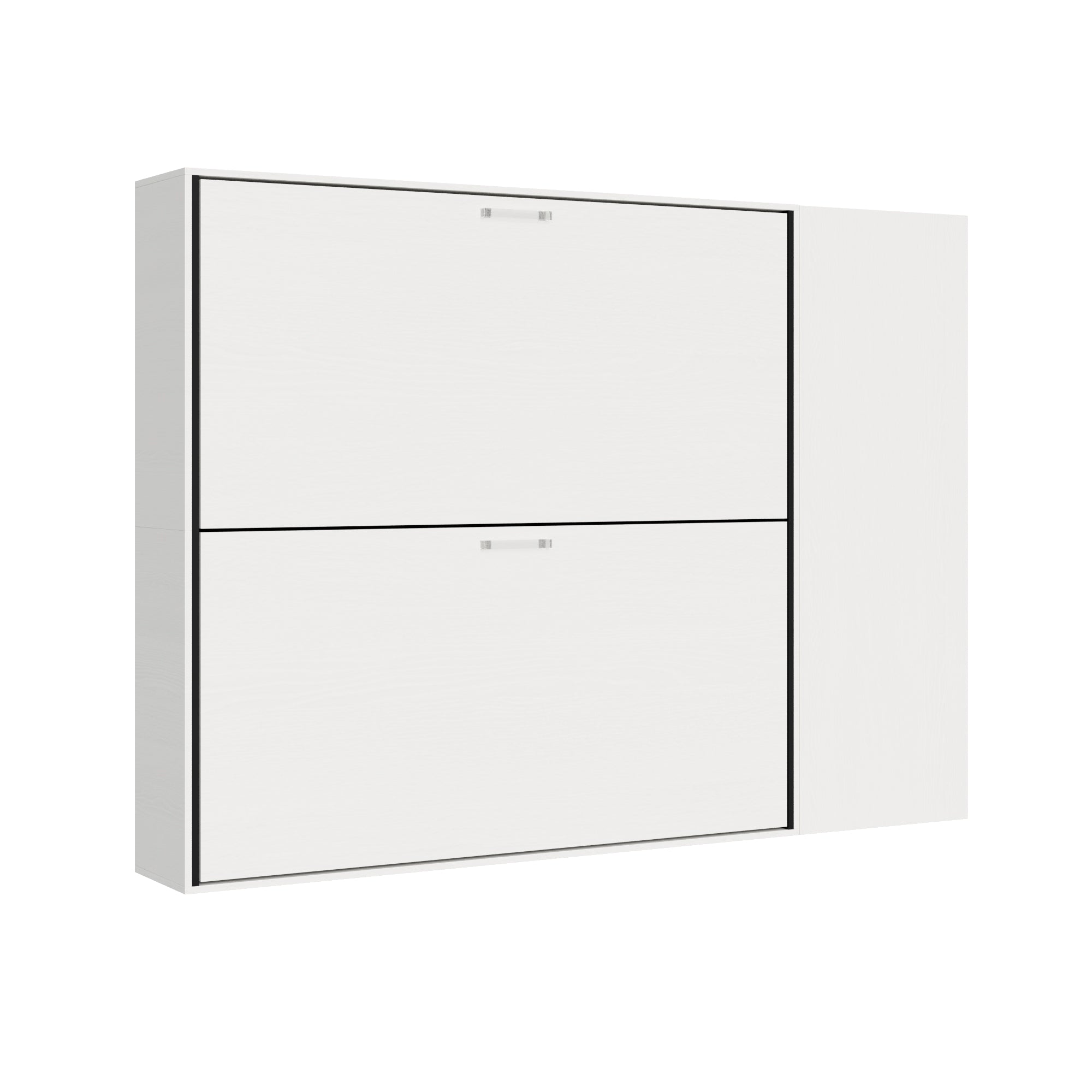 Letto Kando doppio Bianco Frassino composizione H