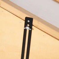 Mini Serra, piccola serra con telaio in legno, finestra e doppia porta, 3 ripiani, 70L x 50P x 120A cm, Marrone