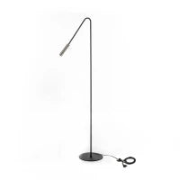 E-STYLO Lampada da terra minimalista con design snello e testa orientabile, ideale per illuminare angoli lettura, salotti o spazi moderni, 23cm X 23cm H. 145cm