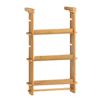 Pensile Cucina Portaoggetti da Appendere, Ripiani Regolabile L42*P10*A73cm, KCR03-N