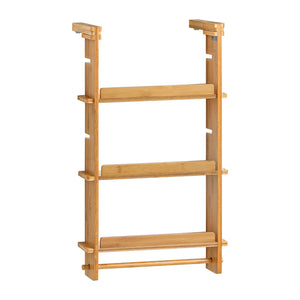 Pensile Cucina Portaoggetti da Appendere, Ripiani Regolabile L42*P10*A73cm, KCR03-N