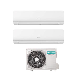 Condizionatore Hisense Dual Split NEW ENERGY 9+18 con 3AMW62U4RJC R-32 Wi-Fi Integrato