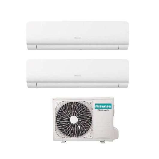 Condizionatore Hisense Dual Split NEW ENERGY 9+18 con 3AMW62U4RJC R-32 Wi-Fi Integrato