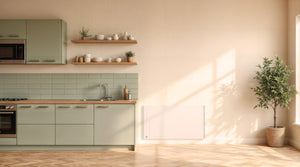 Radiatore elettrico fisso ad inerzia secca in ghisa 2000W BIA orizzontale bianco