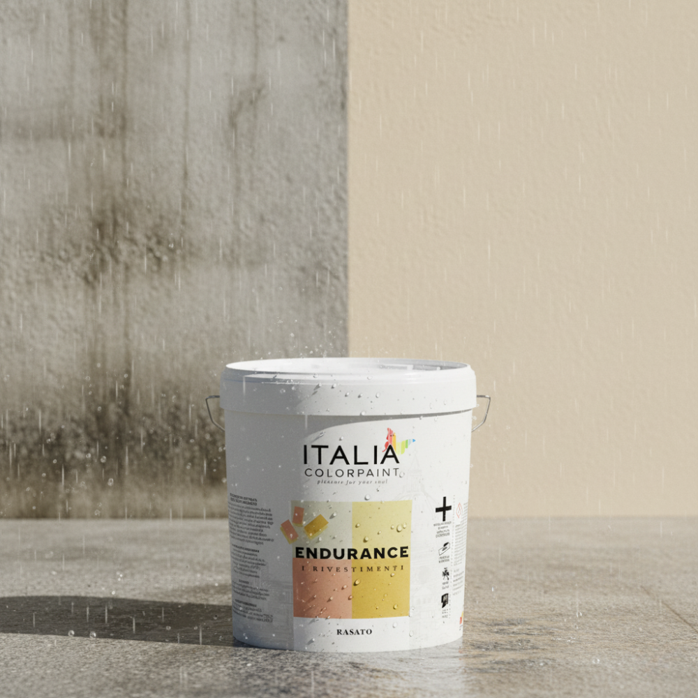 Endurance rasato acrilico 0,7 rivestimento spatolato antialga *** formato 8 kg, confezione 1