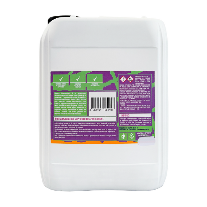 Idrorepellente siliconico trasparente acqua pronto uso linea biopura cromika *** formato 5 lt, confezione 1