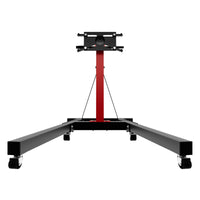 Keplero - Cavalletto di Sostegno per Motore max 900Kg in Acciaio Supporto con Bracci Girevoli 360° Nero