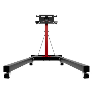 Keplero - Cavalletto di Sostegno per Motore max 900Kg in Acciaio Supporto con Bracci Girevoli 360° Nero