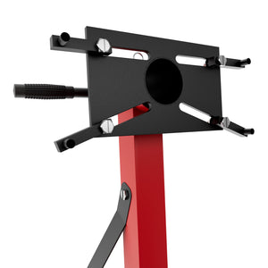 Keplero - Cavalletto di Sostegno per Motore max 900Kg in Acciaio Supporto con Bracci Girevoli 360° Nero