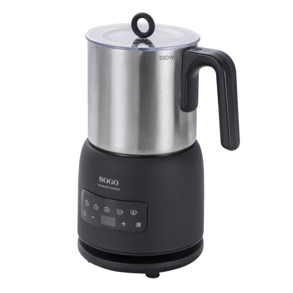 Montalatte e Scalda Bevande 5-in-1 - Nero/Inox