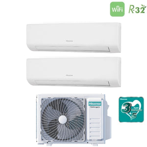 Condizionatore Dual Split Hisense Energy Ultra 7+7 con 2AMW42U4RGC R-32 Wi-Fi Integrato