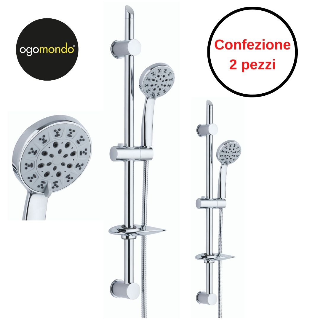 Saliscendi modello flash pezzi 2 con agganci a parete salvaforo