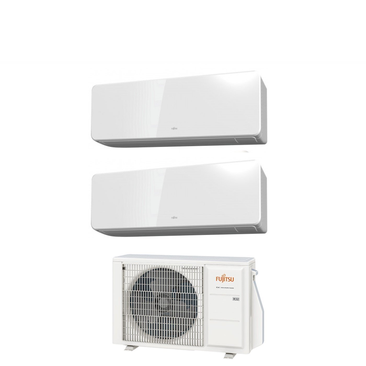 Climatizzatore Condizionatore Fujitsu Dual Split Inverter serie KG 12+14 con AOYG18KBTA2 R-32 Wi-Fi Integrato 12000+14000