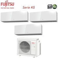 Climatizzatore Condizionatore Fujitsu Trial Split Inverter serie KG 7+7+9 con AOYG18KBTA3 R-32 Wi-Fi Integrato 7000+7000+9000