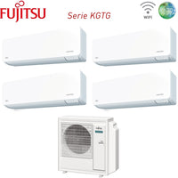 Climatizzatore Condizionatore Fujitsu Quadri Split Inverter serie KG AIRSTAGE 9+9+12+12 con AOEG30KBTA4 R-32 Wi-Fi Integrato 9000+9000+12000+12000