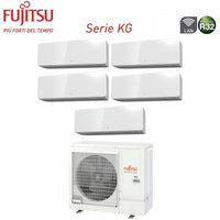 Climatizzatore Condizionatore Fujitsu Penta Split Inverter serie KG 9+9+9+12+14 con AOYG36KBTA5 R-32 Wi-Fi Integrato 9000+9000+9000+12000+14000