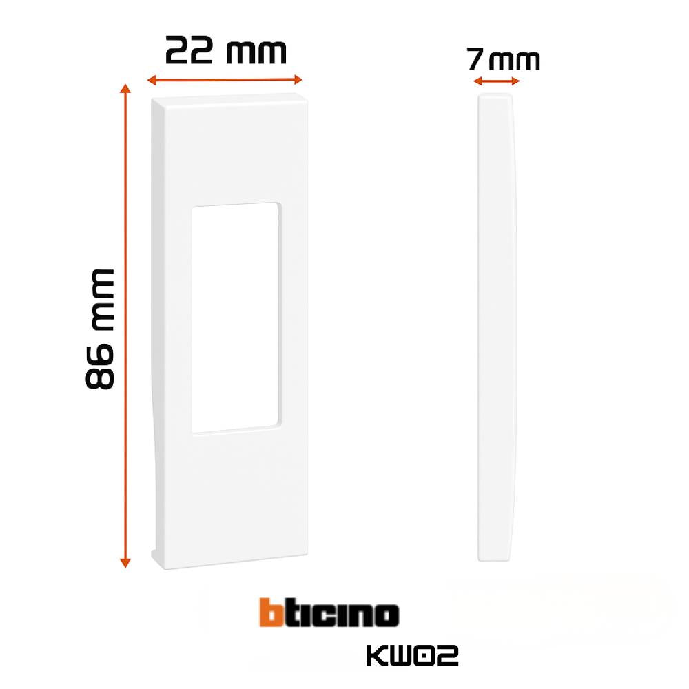 Bticino living now cover per prese e interruttori moderni *** colore bianco, confezione 1